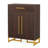 29.52 Inches Walnut 6-Tier Wooden Entryway Shoe Storage Cabinet With Doors, Shoe Storage