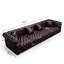 Canapé modulaire moderne, capitonné à la main avec des coussins, personnalisable pour le salon