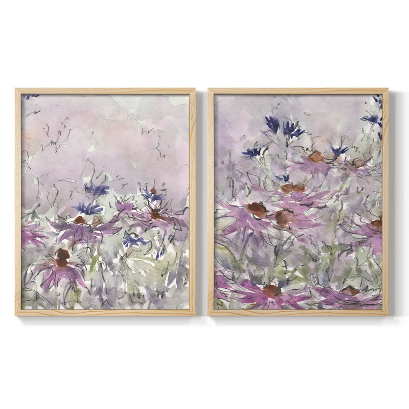 Impression florale I-Premium de Floral Entertainment - prête à être accrochée - aucun clou requis - aucun clou requis
