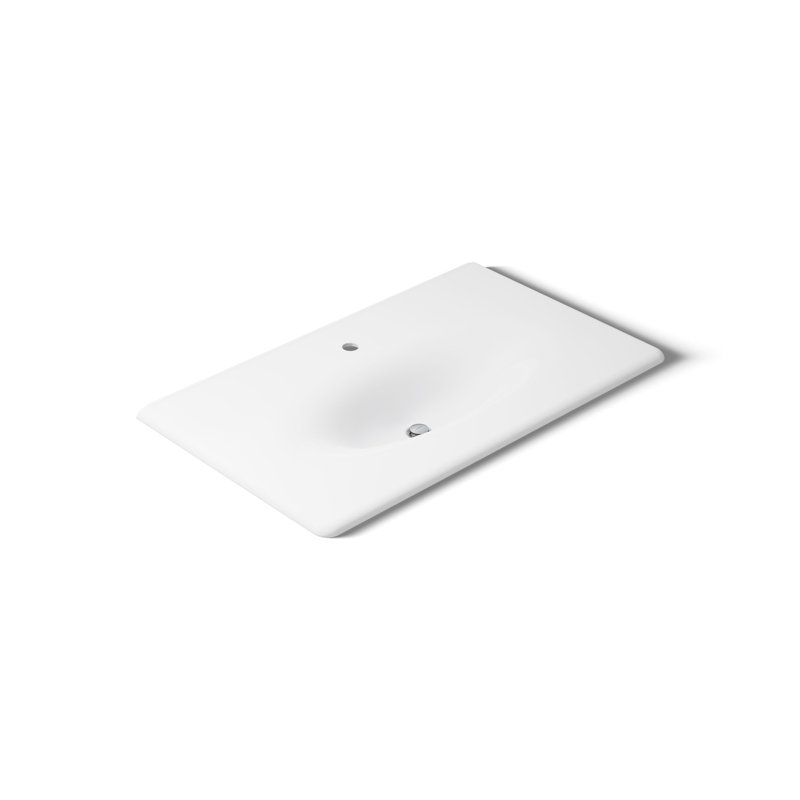 Plateau de meuble-lavabo 38 po Iron Impressions, Blanc, Simple
