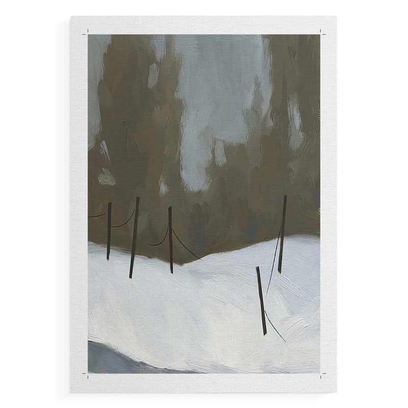Deep Snow IV - Impression sur toile seulement - NON-CADRE, H 12 po x l 8 po