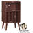 Mid-Century Turntable Stand, Vinyl Storage Cabinet With Solid Wood Legs, Holds 160 Albums, Record Player Display Shelf For Bedroom Or Living Room-1628498094