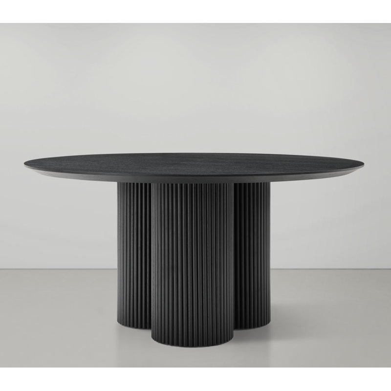 Table de salle à manger Iskandar, Noir