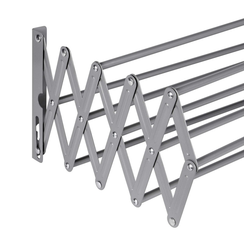 60cm Wall Mounted Clothes Rack, Grey