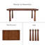 Table basse en bois Entwine