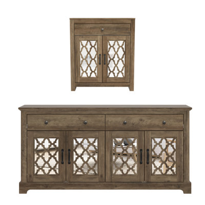 Chessani Transitional 2 Piece Sideboards Set