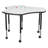 Structure Series Cog Adjustable Height Mobile Kids Classroom Activity Table with Whiteboard Top