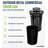 38 Gallon Outdoor Commercial Metal Slatted Trash Can Receptacle with Rain Bonnet Lid-88584466