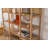 Modern Scandinavian Bookshelf, Solid Ash Wood Body, 47.2 x 63.0 x 14.2 Inches | Melamine Coated Chipboard Shelves, 33.1 lbs Bearing Capacity | Stylish Natural Brown Finish for Home & Office Decor