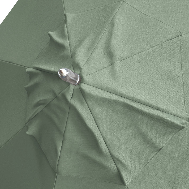 Parasol de marché 7 pi 6 po Dougall, Tissage uni Sunbrella® palette brume