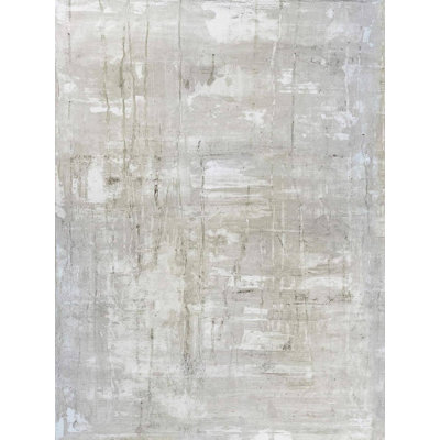 «Gray on White I» par John Beard - reproduction sur toile non encadrée