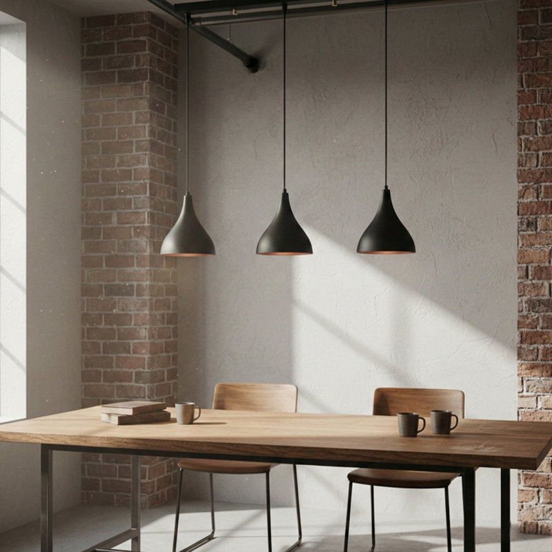 Lustre 3 lumières pour îlot de cuisine