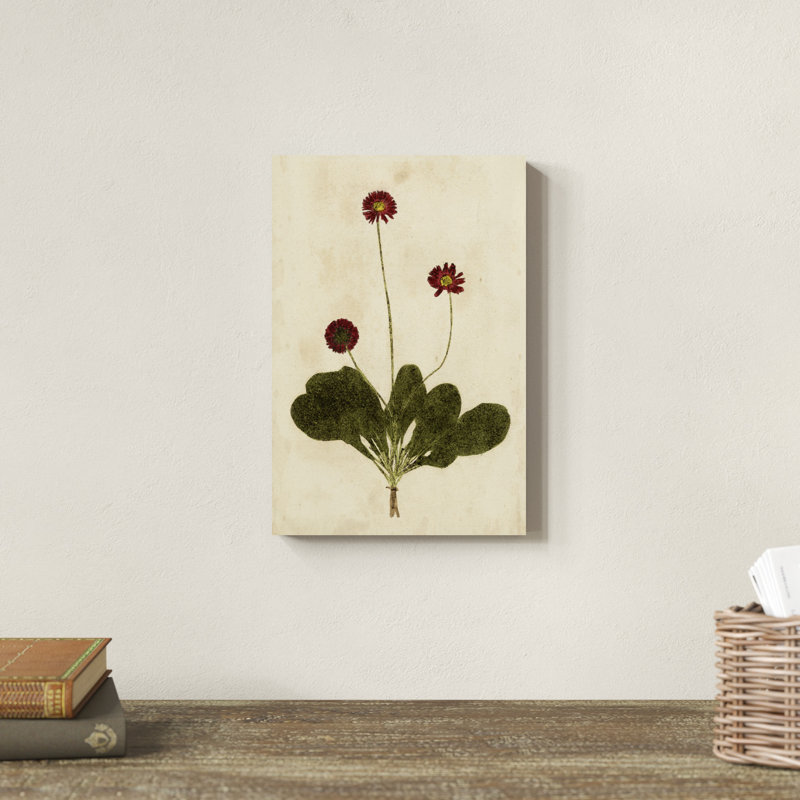 «Botanical Impression III», peinture sur toile, H 12 po x l 8 po