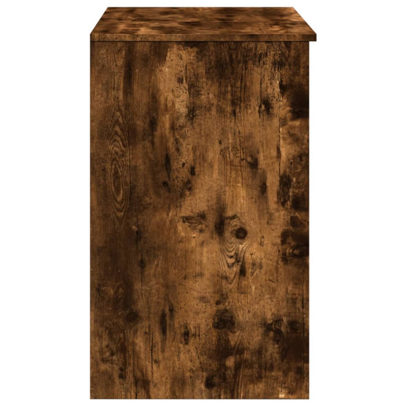 Coiffeuse en bois d'ingénierie, verre, Chêne fumé