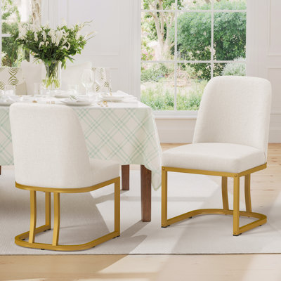 Upholstered Dining Chairs With Metal Legs