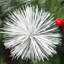 ? Décoration de Noël? Arbre de Noël artificiel en forme de pin floqué avec baies rouges 7,5 pi