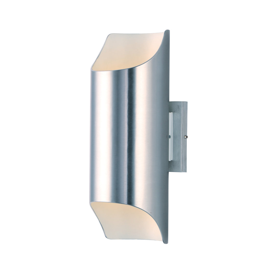 Caerwen 2 - Bulb 13.75" H LED Outdoor Armed Sconce Wade Logan® Fixture 