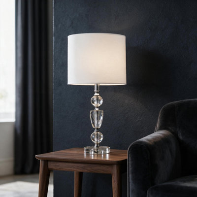 23.5" In Cale Cut-Crystal Modern Table Lamp