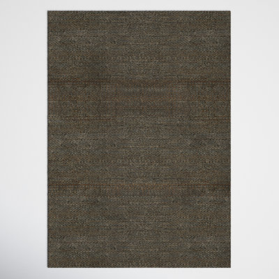 Abisai Brown Gray Hand-Woven Jute Rug