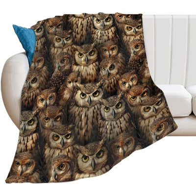 Couverture Hiboux, 76 x 102 cm