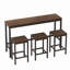 Ensemble de table de salle à manger longue avec 3 tabourets