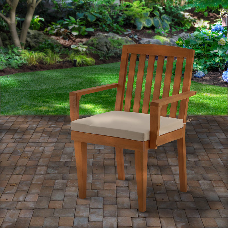 Chaise de terrasse avec coussin Antonietti, Beige