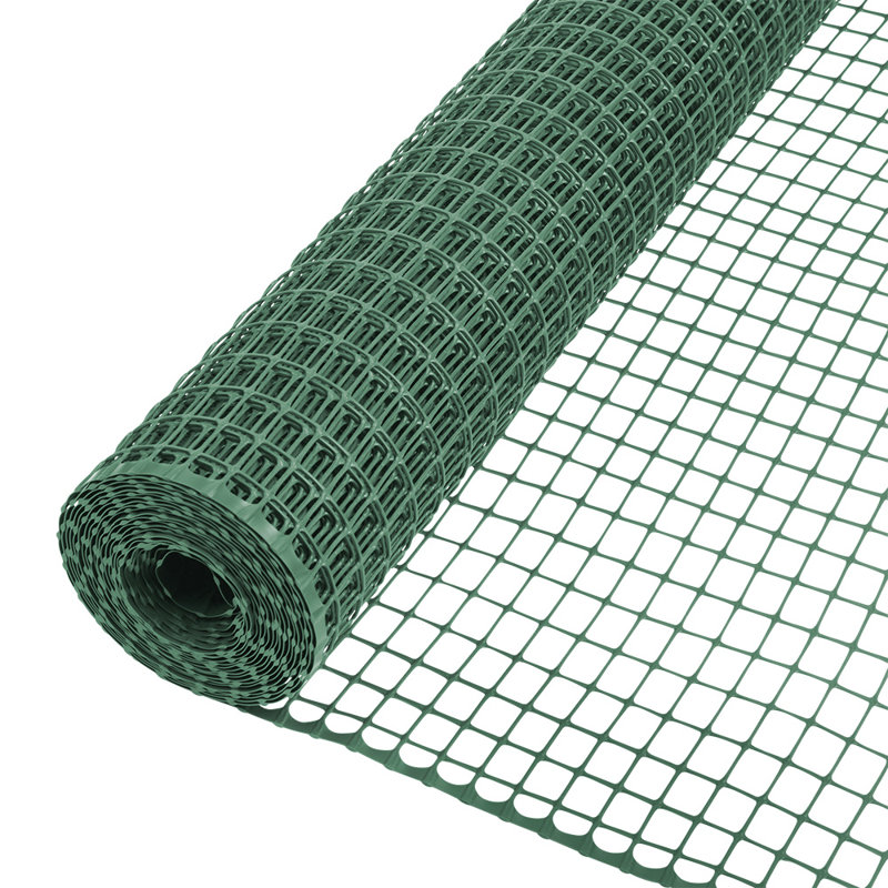 Green 40-Inch x 25-Foot Plastic Garden Fence