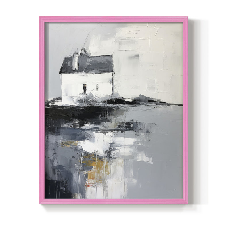 «NAUTICAL Series», reproduction encadrée en bois massif, H 15 po x l 12 po, Rose