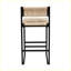 Ensemble de 2 tabourets de bar modernes avec repose-pieds pour îlot de cuisine-95013619