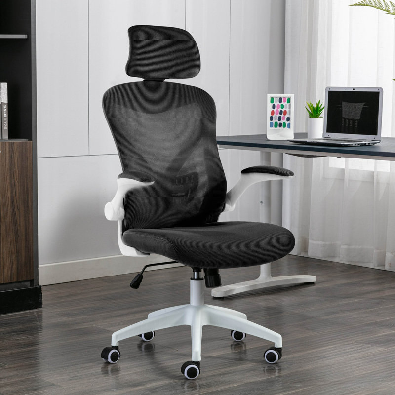 Aalaysia Mesh Office Chair with Headrest, Black