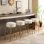 Upholstered Round High Bar Stools – Set Of 2-490140487-490140486