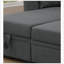 Canapé-lit modulaire, gris foncé-18654505