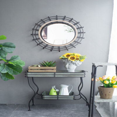 Galvanized Tray Table Accent Table