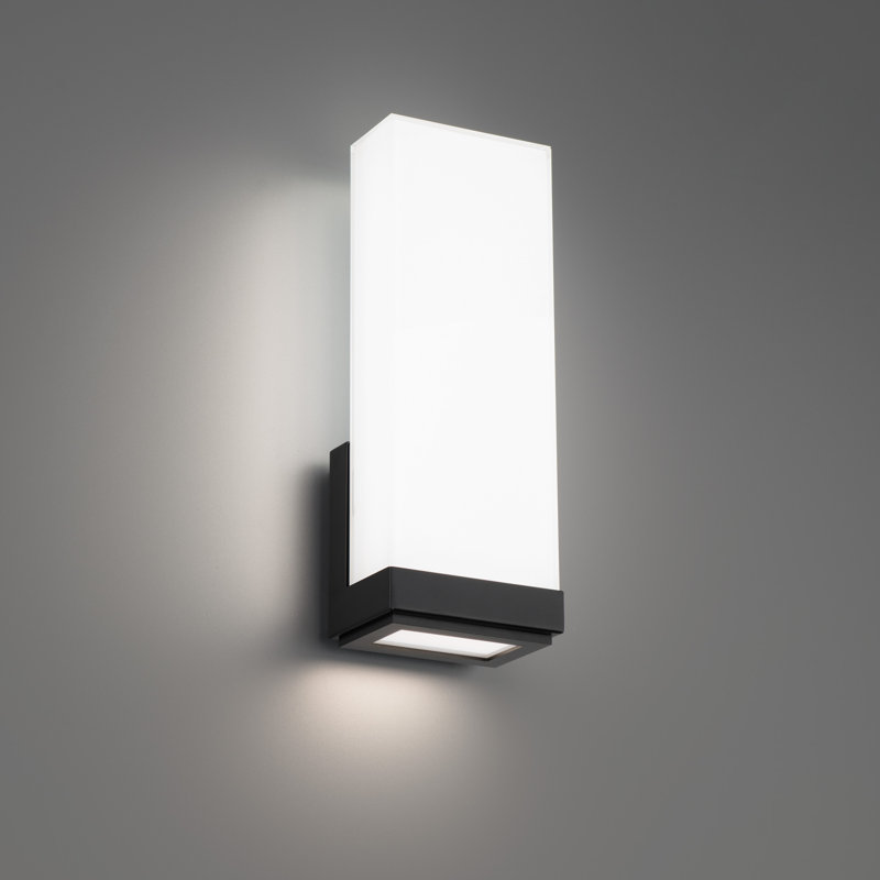 Coltrane 1 - Light LED Flush Mounted Sconce, 3000K, Black
