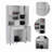Kitchen Pantry, One Drawer, Multiple Cabinets, Two Open Shelves