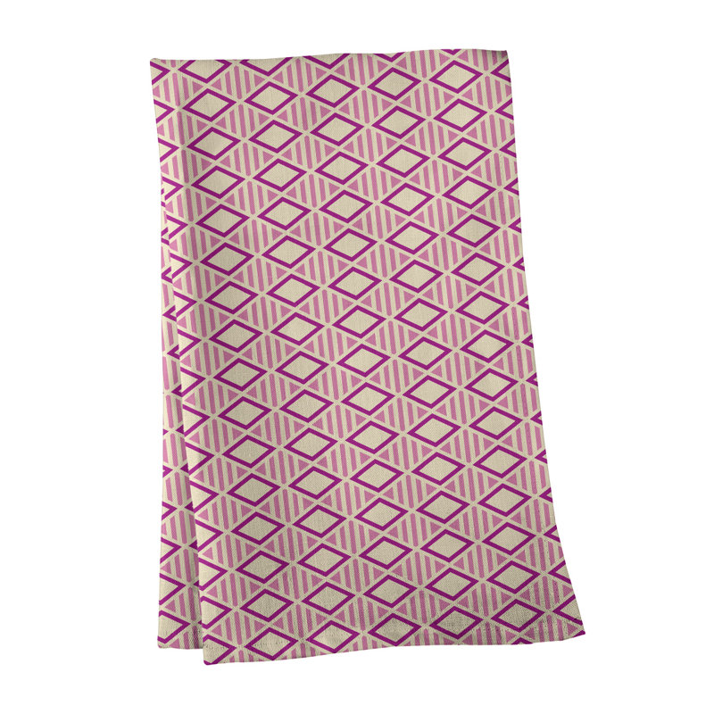Tea Towel Kitchen Towel, Poly Twill, Pink