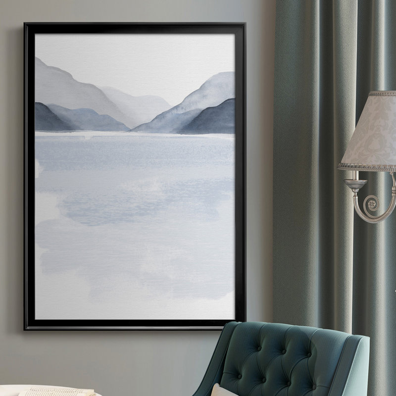 Glacial Lake I - reproduction d'art sur toile, Noir, H 30,5 po x l 22,5 po x P 1 po