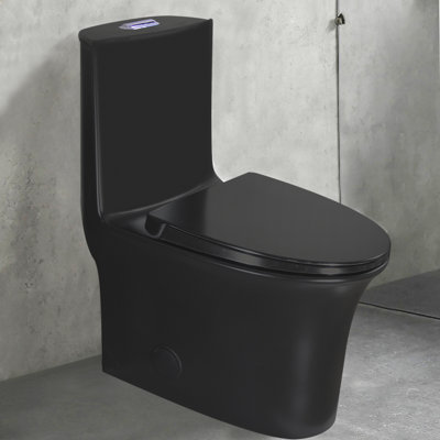 Dual-Flush Elongated One-Piece Toilet (Seat Included)