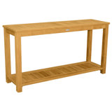 Newport Teak Outdoor Buffet & Console Table with Shelf