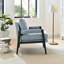 Kelly Mid-Century Modern Chenille Upholstered Accent Armchair-37456853