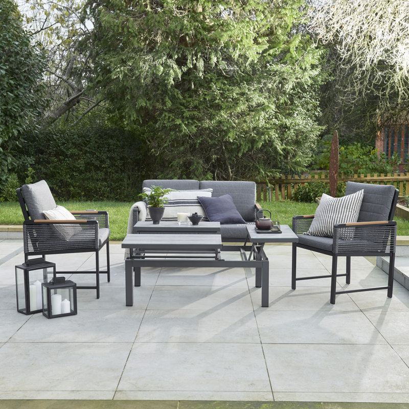 Bousov - Bellmount Two Seater Sofa Set with 3-Way Table