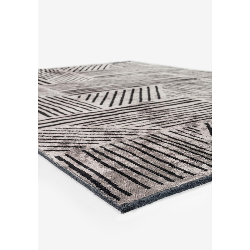 Rapture Animal Print Area Rug in Black, Rectangle 6'7" x 9'10"