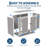 42 Cu. Ft. Outdoor Resin Storage Shed with Lockable Double Doors, UV-Resistant Weatherproof Cabinet