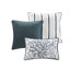 Ensemble d'édredon en satin de coton 7 pièces Blue King-117508758-117508755