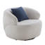 Fauteuil pivotant demi-tonneau, fauteuil simple pour petit espace