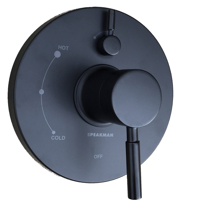 Garniture de douche Neo, Noir mat