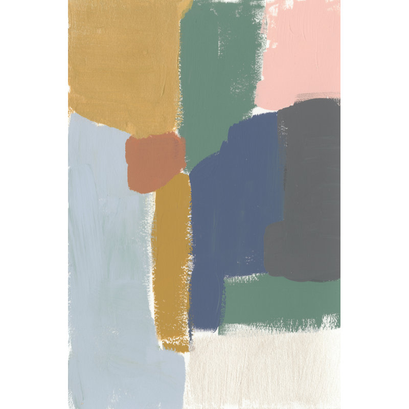 Muted Color Block IV by Jennifer Goldberger - Wrapped Canvas Painting, 46cm H x 30cm W