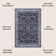 Sarok All-Over Persian Machine-Washable Black/Blue Rug