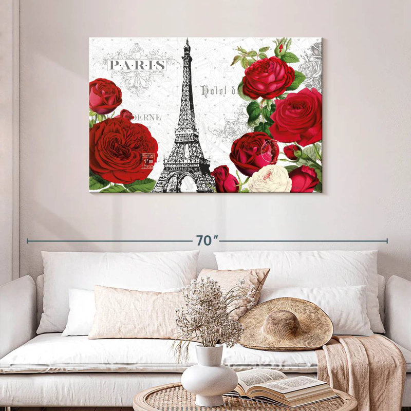 Lilie Rouge Paris I, 30" H x 45" W