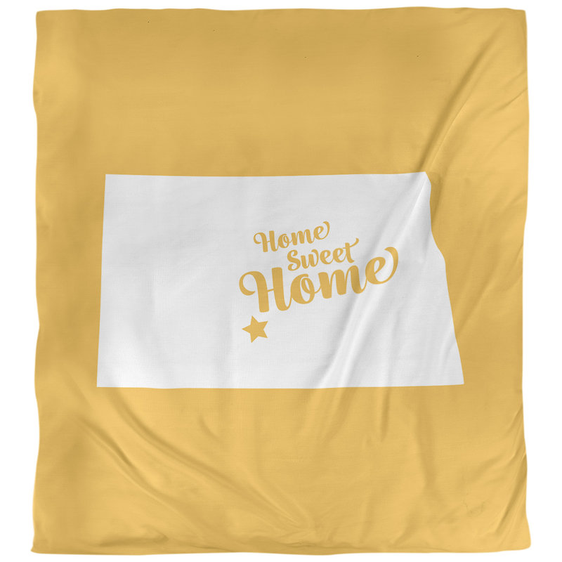 Housse de couette bismarck doux, Housse de couette pour très grand lit, Jaune, Microfibre